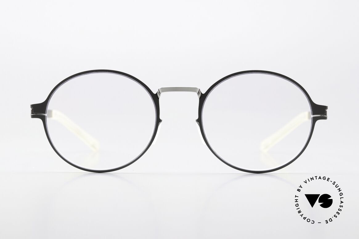 Mykita Ninni Round Specs Gray & Silver, round frame from the Decades collection (from 2016), Made for Men and Women