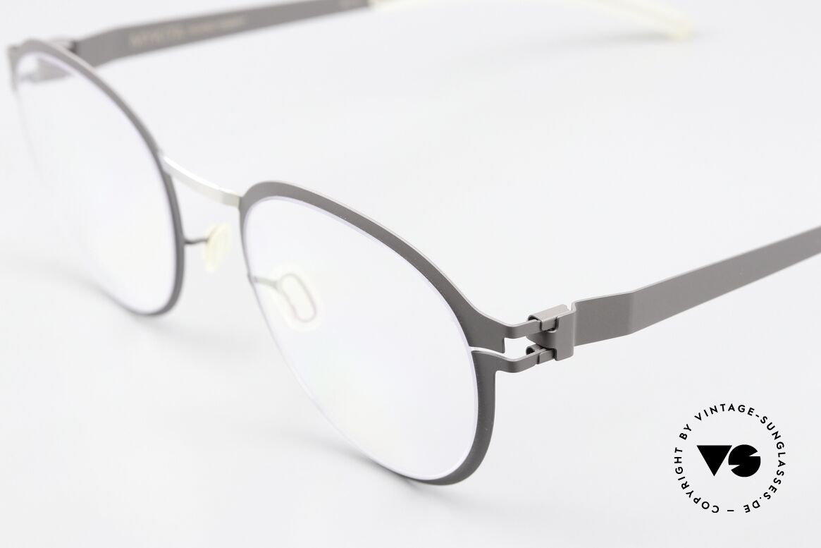 Mykita Gisbert Panto Specs Gray & Silver, well-known top quality (handmade in Germany, Berlin), Made for Men and Women