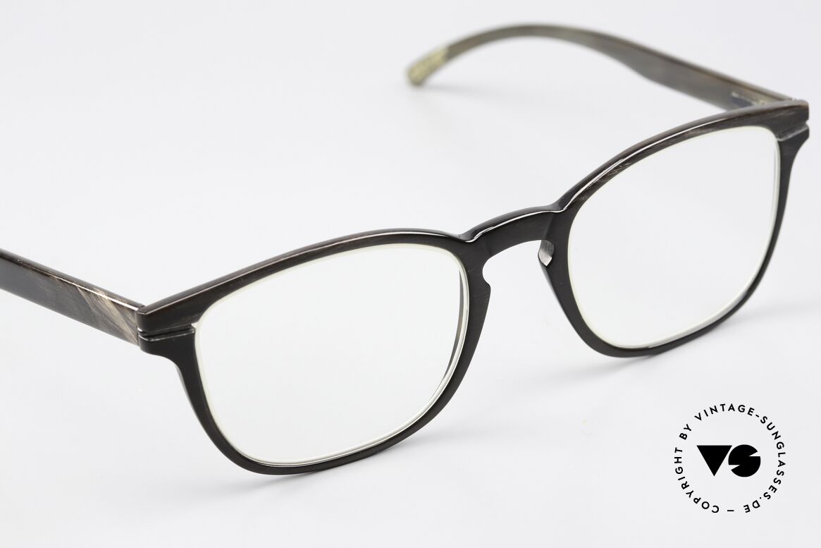 Hoffmann Apart SN Natural Frame Unisex Horn, the pure understatement (there is no brand logo at all), Made for Men and Women