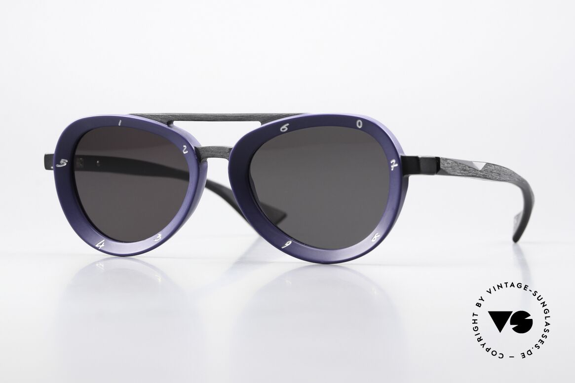 Piero Massaro 373 Matte Black And Matte Blue, Piero Massaro PM373 col. 41O size 52/21 142, Made for Men and Women