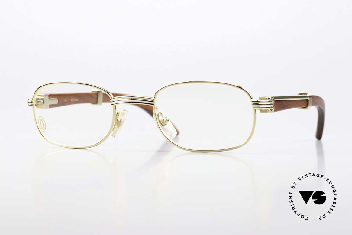 Cartier Breteuil Precious Wood Luxury Specs, ultra rare CARTIER vintage glasses from the late 90's, Made for Men and Women