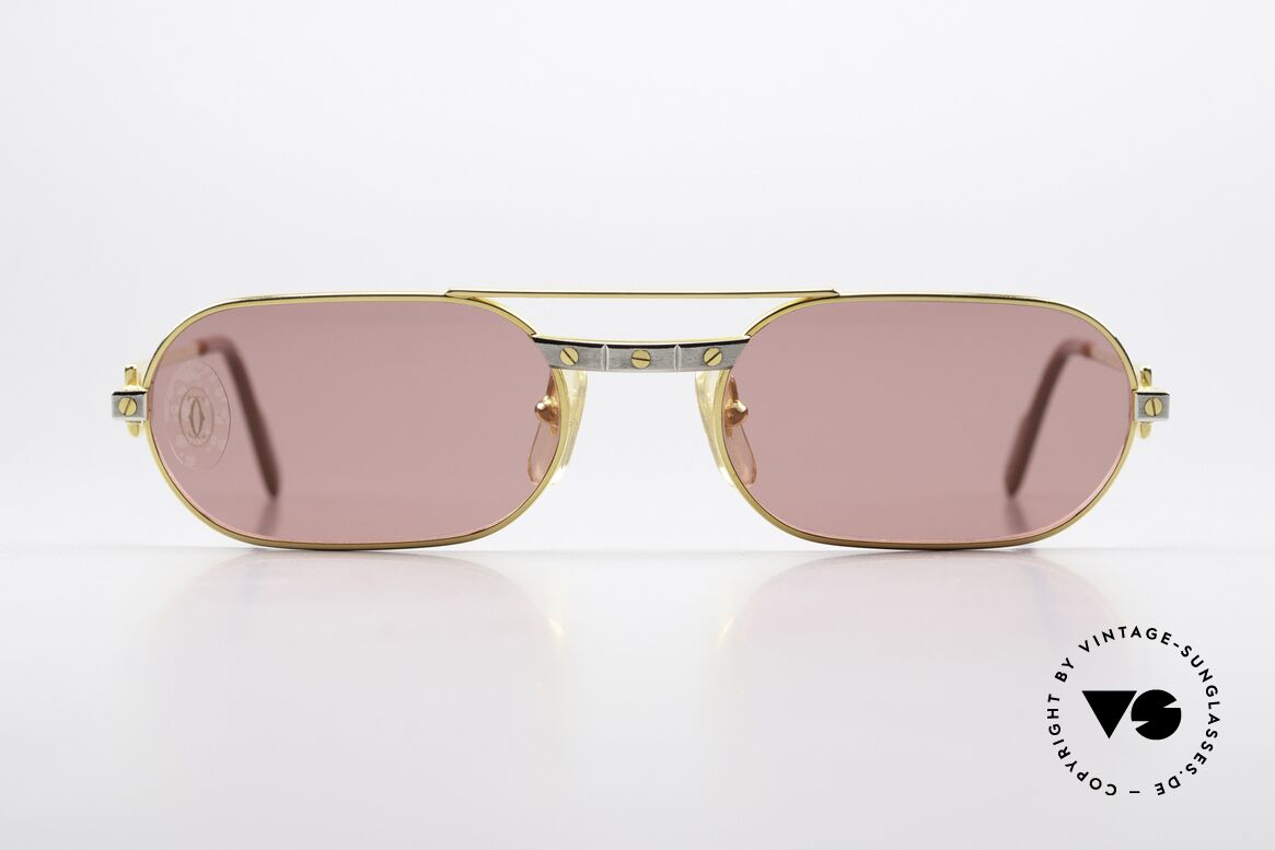 Cartier MUST Santos - M David Bowie 80's Shades, this pair with the SANTOS decor in M size 55/20, 140, Made for Men