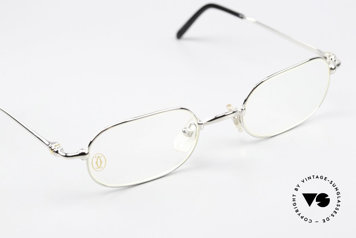 Cartier Orfy - S Platinum Plated Frame 90s, unworn rarity incl. orig. Cartier packing (case, cloth), Made for Men and Women