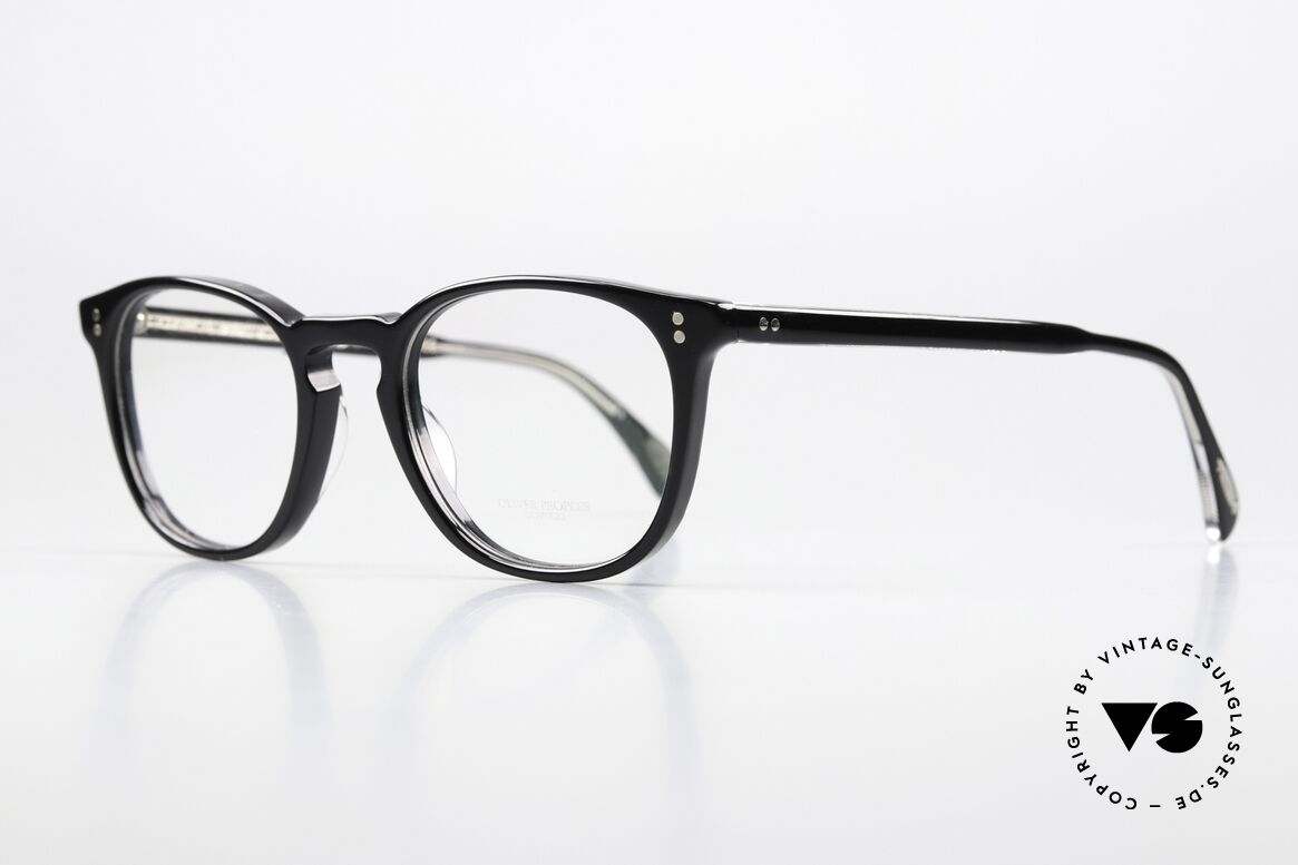 Oliver Peoples Finley Esq Black Panto Frame 49mm, Finley Esq 49x20mm, vintage hand crafted in Italy, Made for Men and Women