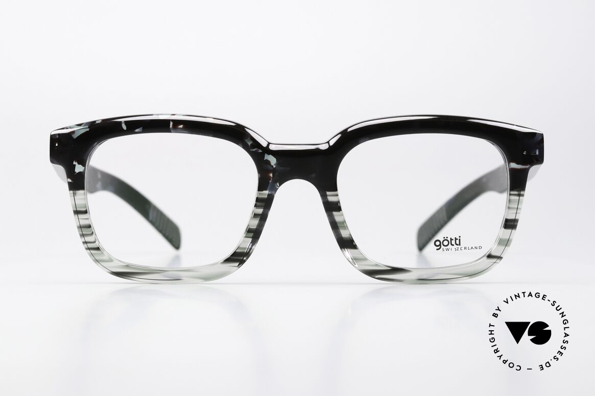Götti Heins Massive Acetate Frame, massive, striking acetate eyeglasses for gentlemen, Made for Men