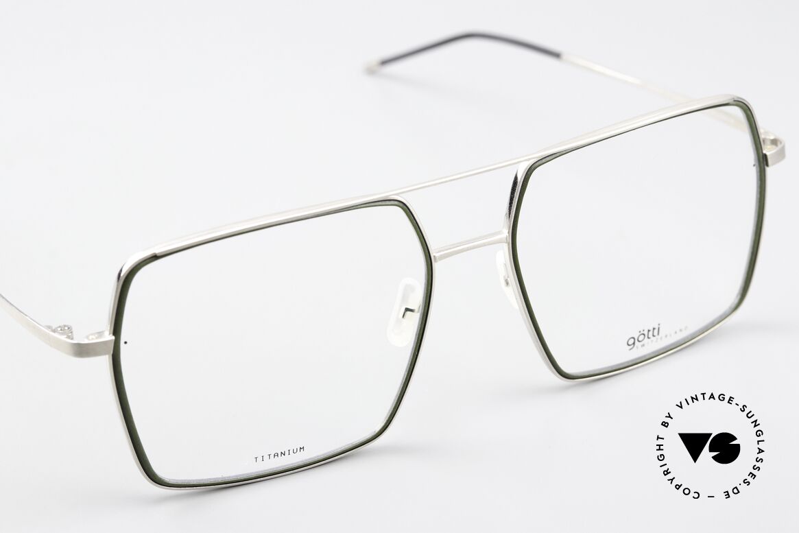 Götti Drake Striking XL Titanium Frame, unworn designer piece, made in Japan; with case, Made for Men