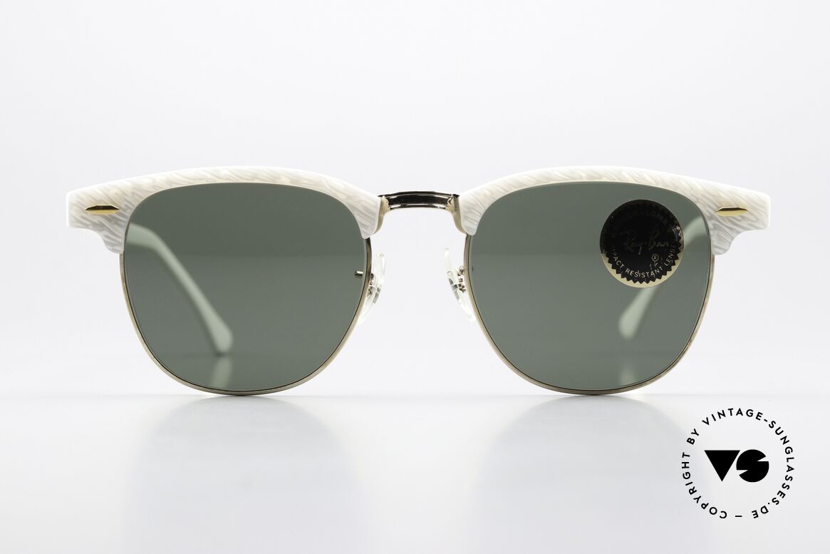 Ray Ban Clubmaster Old USA Timeless Classic, Bausch & Lomb G-15 quality lenses (100% UV), Made for Men and Women