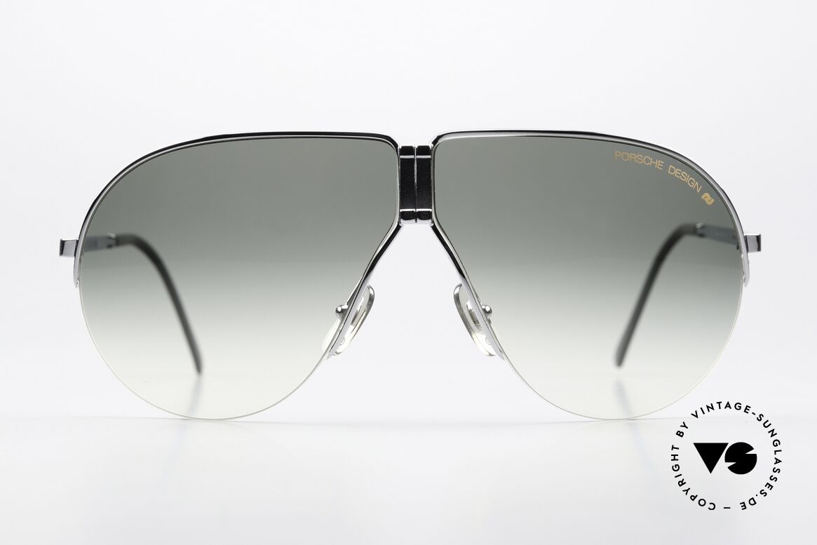 Porsche 5628 80's Frame Rhodium-Plated, noble designer model, incl. orig. Porsche folding case, Made for Men