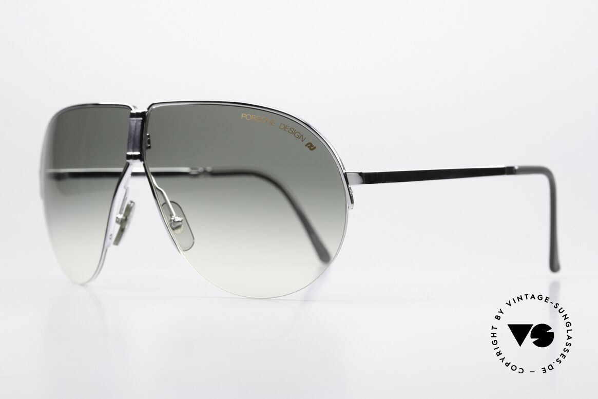 Porsche 5628 80's Frame Rhodium-Plated, half rimless frame (lightweight) very pleasant to wear, Made for Men