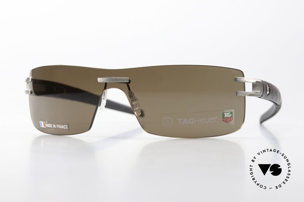 Tag Heuer L-Type 0451 Rimless Luxury Sunglasses, Tag Heuer L-Type sunglasses, TPL 29550, color 210, Made for Men