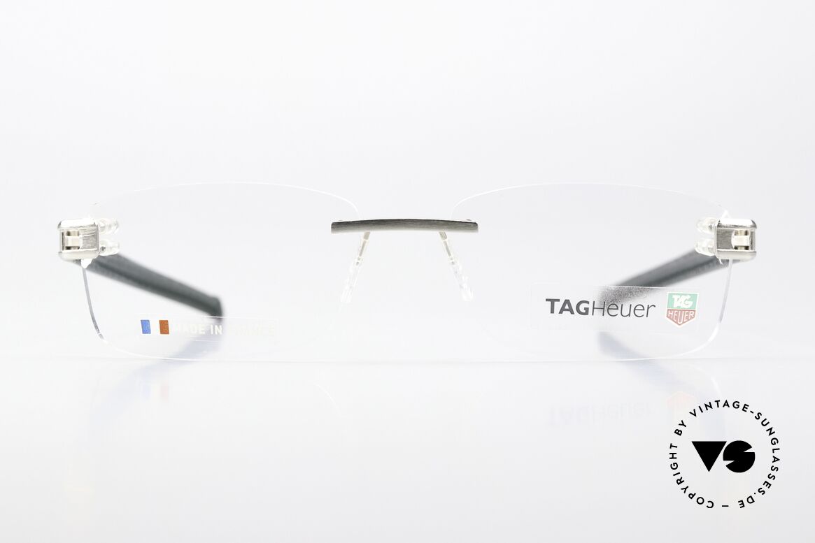 Tag Heuer L-Type 0151 Leather Luxury Eyeglasses, Tag Heuer L-Type eyeglasses, TPJ12017; color 002, Made for Men