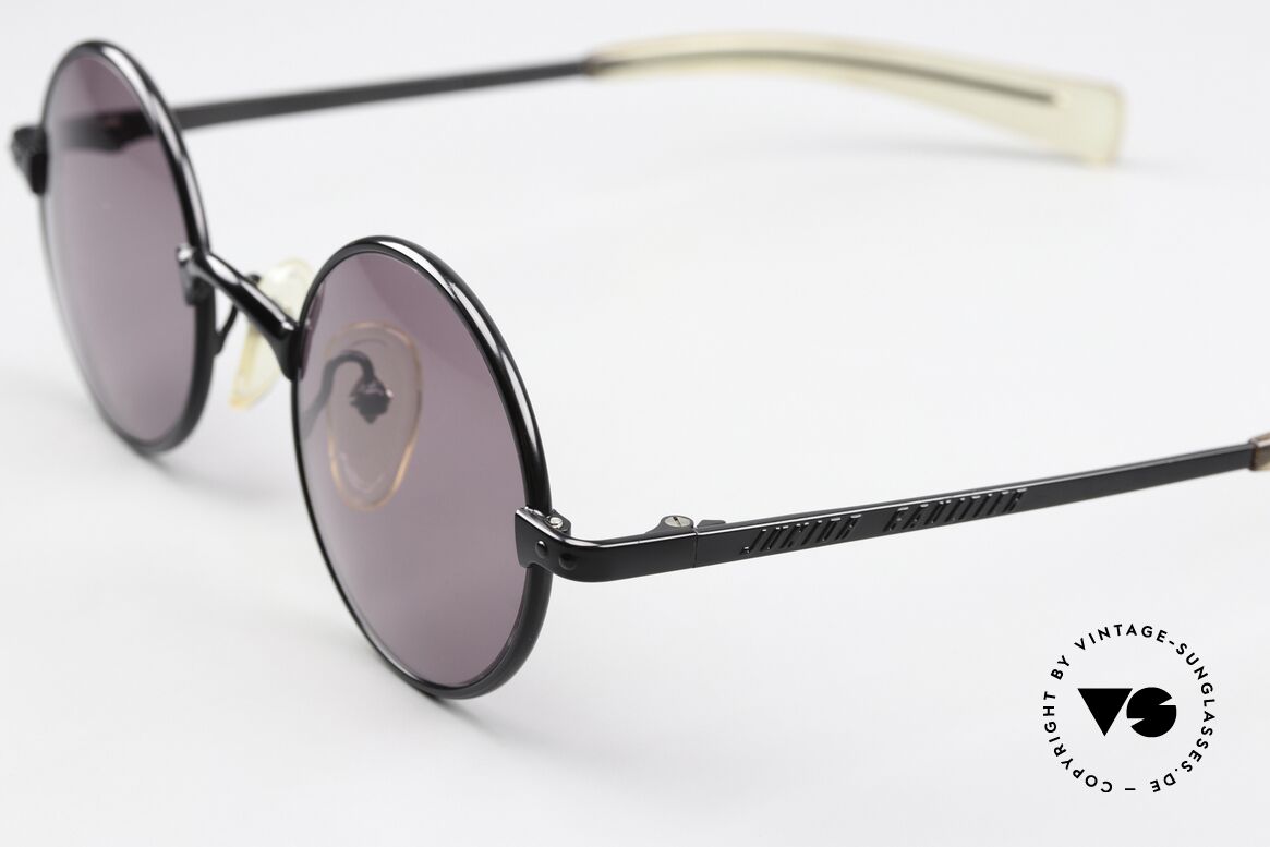 Jean Paul Gaultier 57-0173 High End 90's Sunglasses, round frame with "Junior Gaultier" on the temples, Made for Men and Women