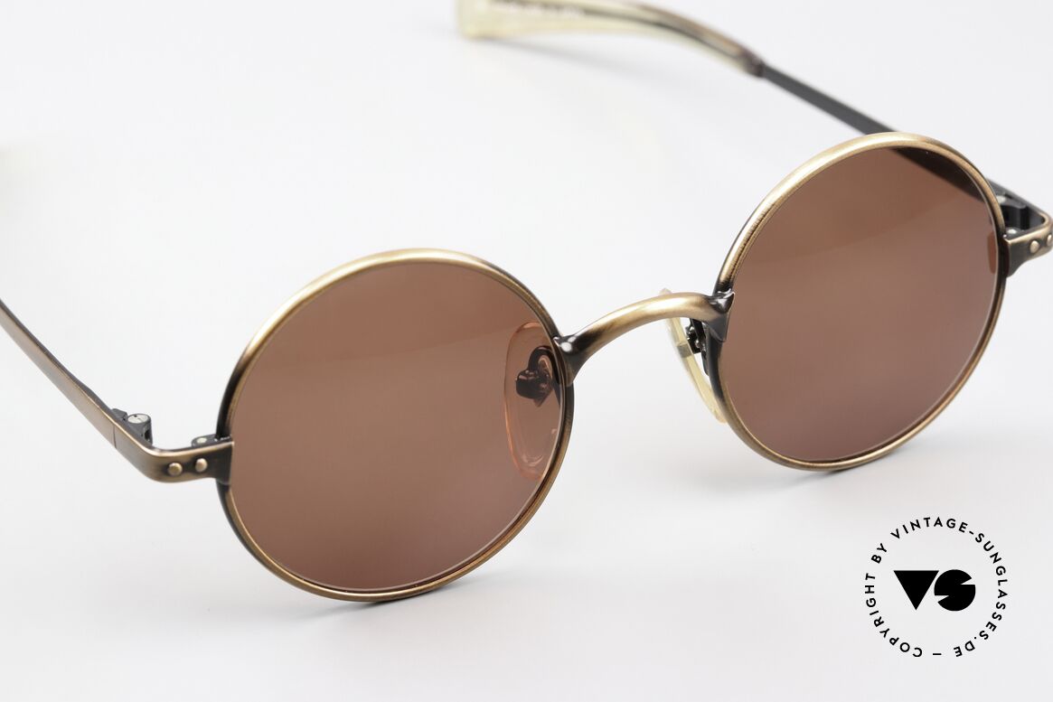 Jean Paul Gaultier 57-0173 Antique Bronze Frame 90s, unbelievable craftsmanship (Murai, made in Japan), Made for Men and Women