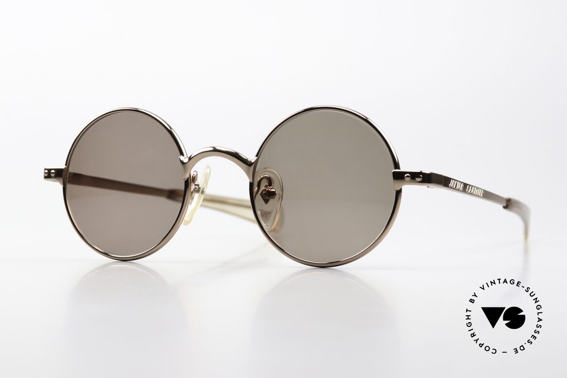 Jean Paul Gaultier 57-0173 90's Made in Japan Quality, monolithic vintage sunglasses by Jean Paul Gaultier, Made for Men and Women