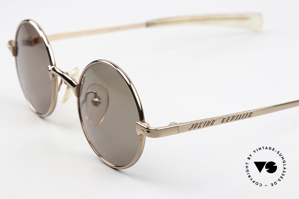 Jean Paul Gaultier 57-0173 90's Made in Japan Quality, round frame with "Junior Gaultier" on the temples, Made for Men and Women