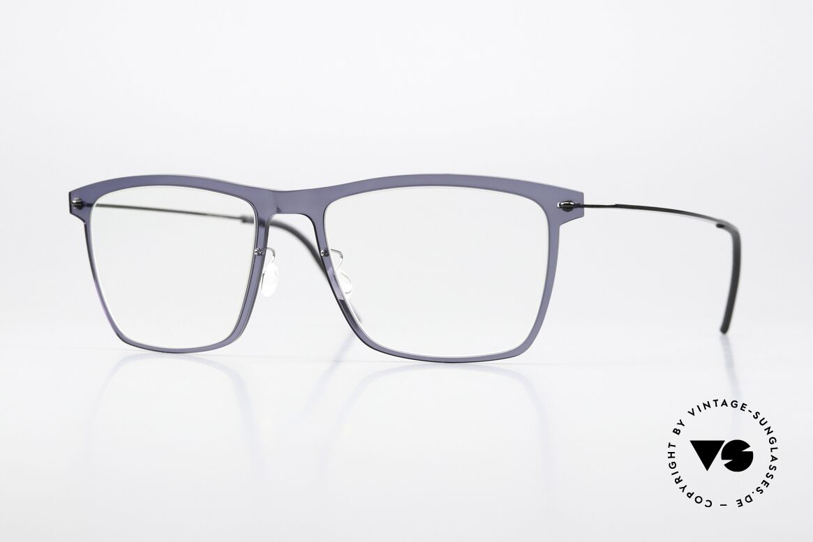 Lindberg 6535 NOW Dark Blue Front Translucid, Lindberg eyeglasses from the NOW or N.O.W. series, Made for Men and Women