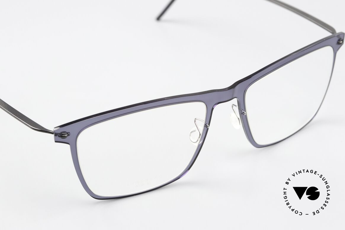 Lindberg 6535 NOW Dark Blue Front Translucid, can already be described as 'vintage Lindberg' frame, Made for Men and Women