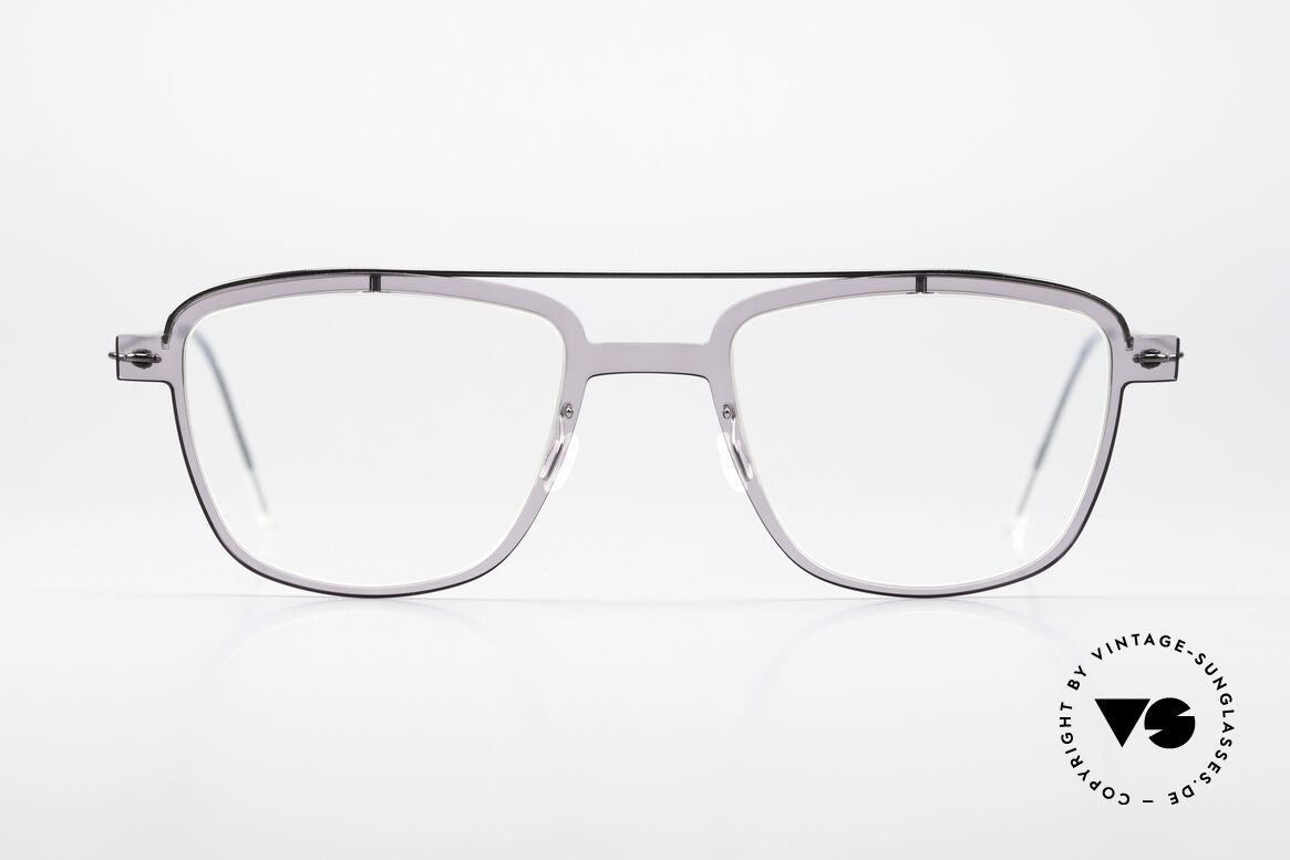 Lindberg 6546 NOW Light Gray Front Translucid, Lindberg eyeglasses from the NOW or N.O.W. series, Made for Men