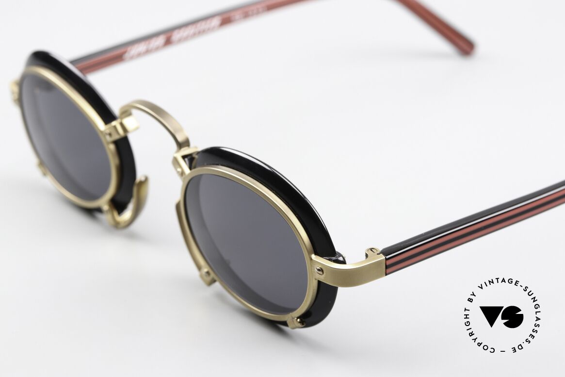 Jean Paul Gaultier 58-1273 Miles Davis 80s Sunglasses, 1988 US launch in the Royalton Hotel Penthouse, N.Y., Made for Men and Women