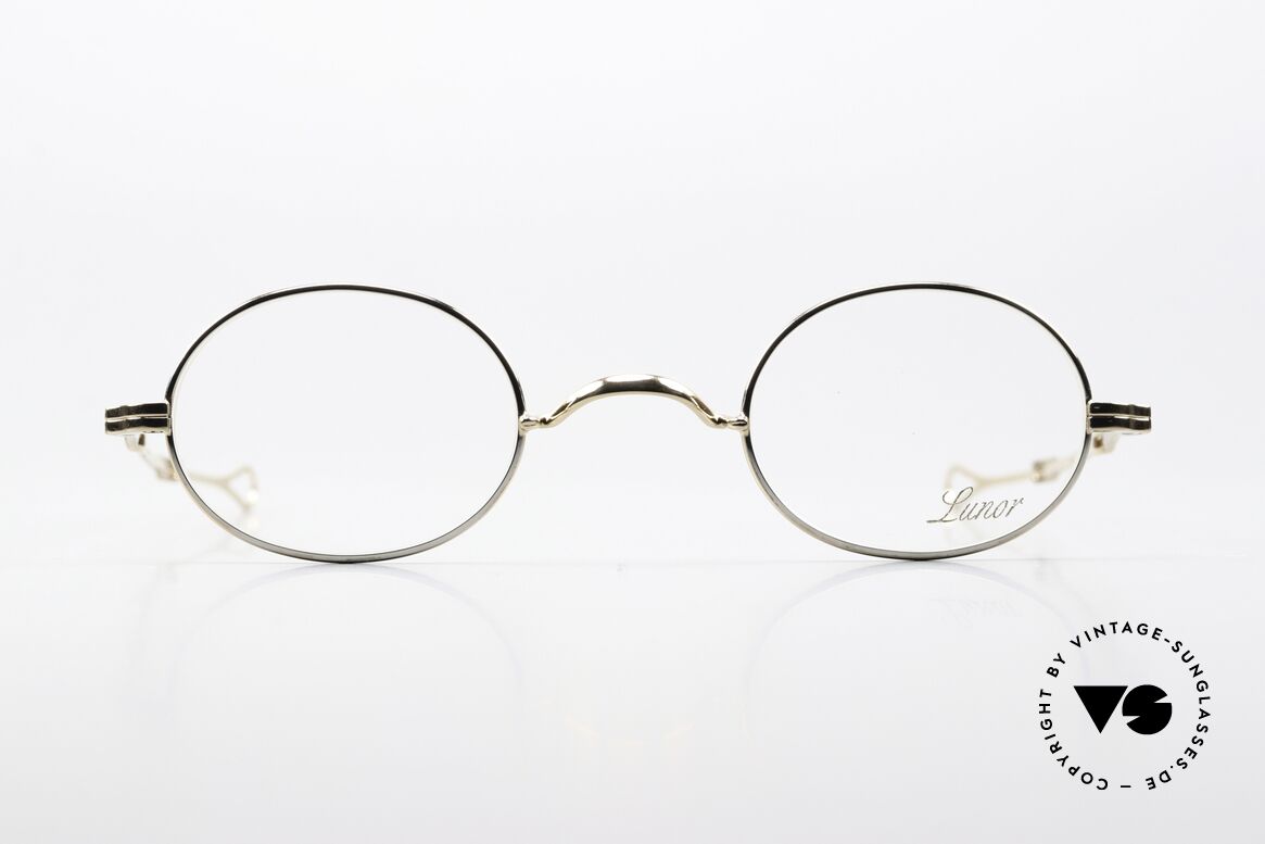 Lunor I 10 Telescopic BC Bicolor Silver & Gold, classy, minimalist eyeglass-frame with timeless elegance, Made for Men and Women