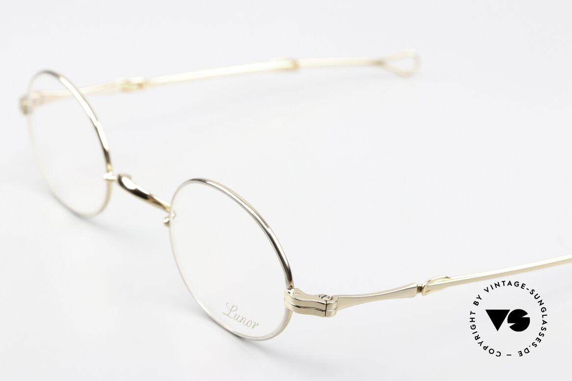 Lunor I 10 Telescopic BC Bicolor Silver & Gold, very subtle; only the outer lens rim is platinum-plated!, Made for Men and Women