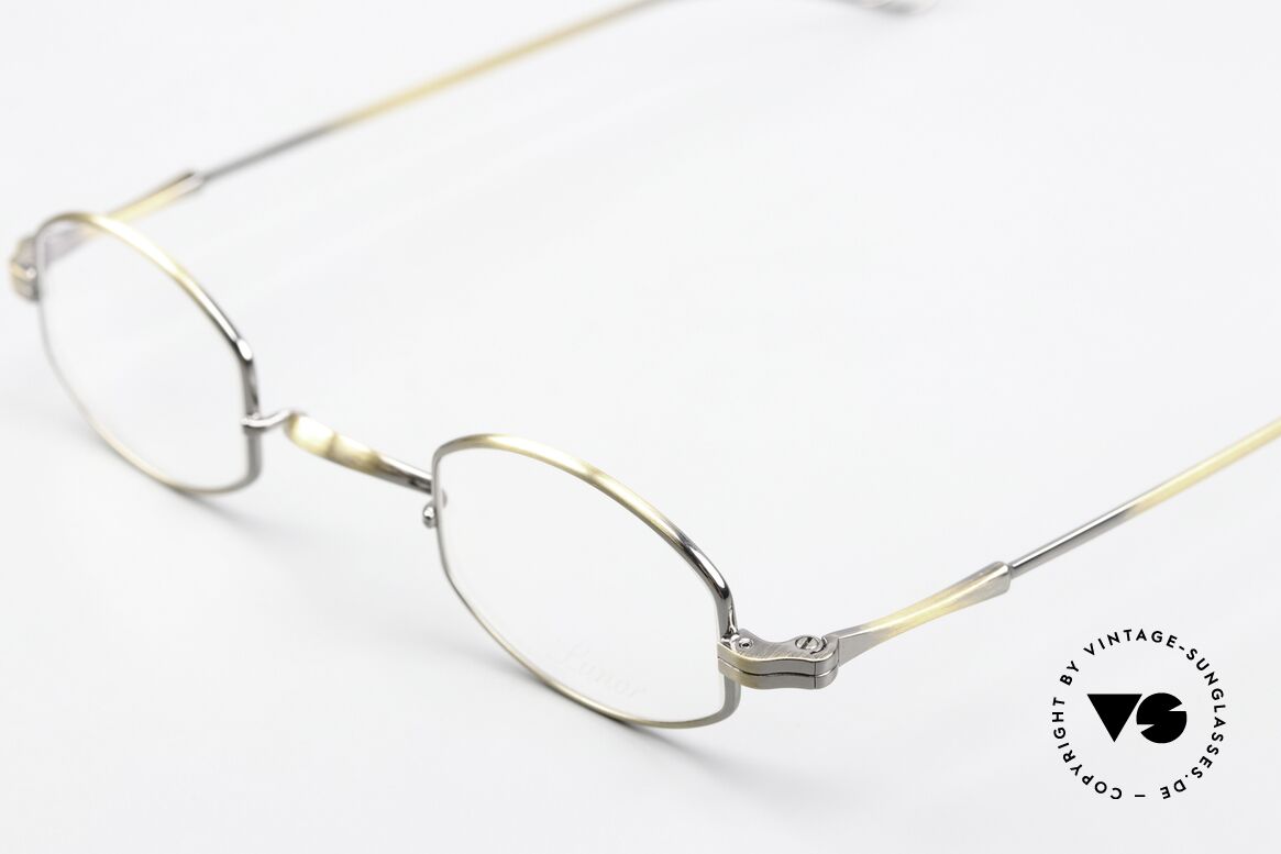 Lunor II 02 Small Frame In Antique Gold, a 20 years old UNWORN pair for lovers of quality!, Made for Men and Women