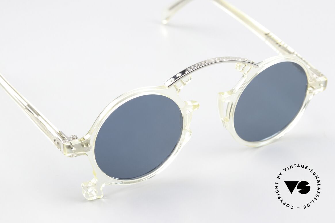 Jean Paul Gaultier 58-0271 Spectacular Vintage Glasses, removable metal chain as fancy gimmick + orig. case, Made for Men and Women