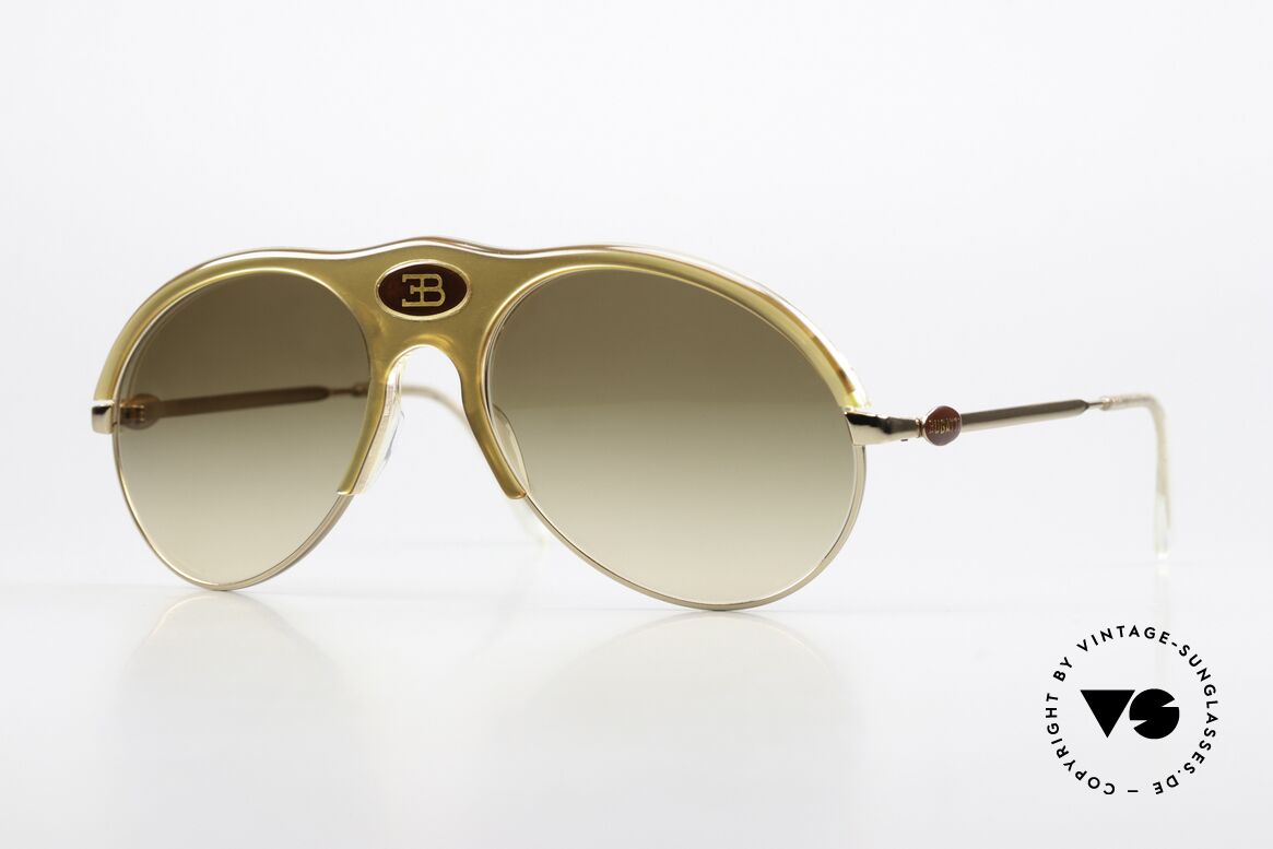 Bugatti 64901 Collector's Shades 70's, precious Bugatti vintage luxury sunglasses for men, Made for Men