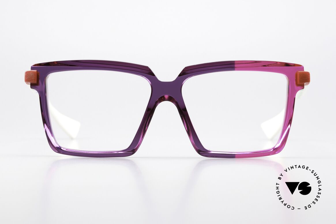 Piero Massaro 915 Art And Technology Specs, purple-pink designer eyewear frame from Sicily, Made for Women