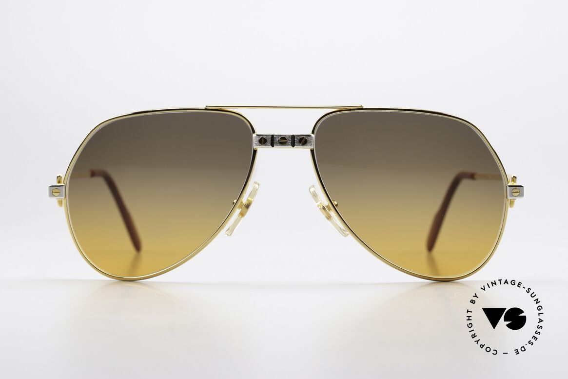 Cartier Vendome Santos - S Desert Storm Sun Lenses, mod. "Vendome" was launched in 1983 & made till 1997, Made for Men and Women