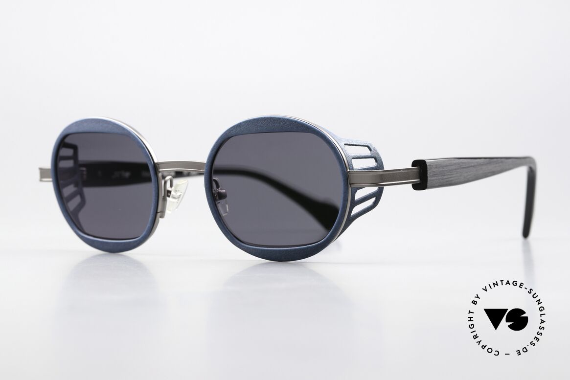 JF Rey Nautinew Shades Steampunk Style, color code 0220 = navy blue / silver-gray and black, Made for Men and Women