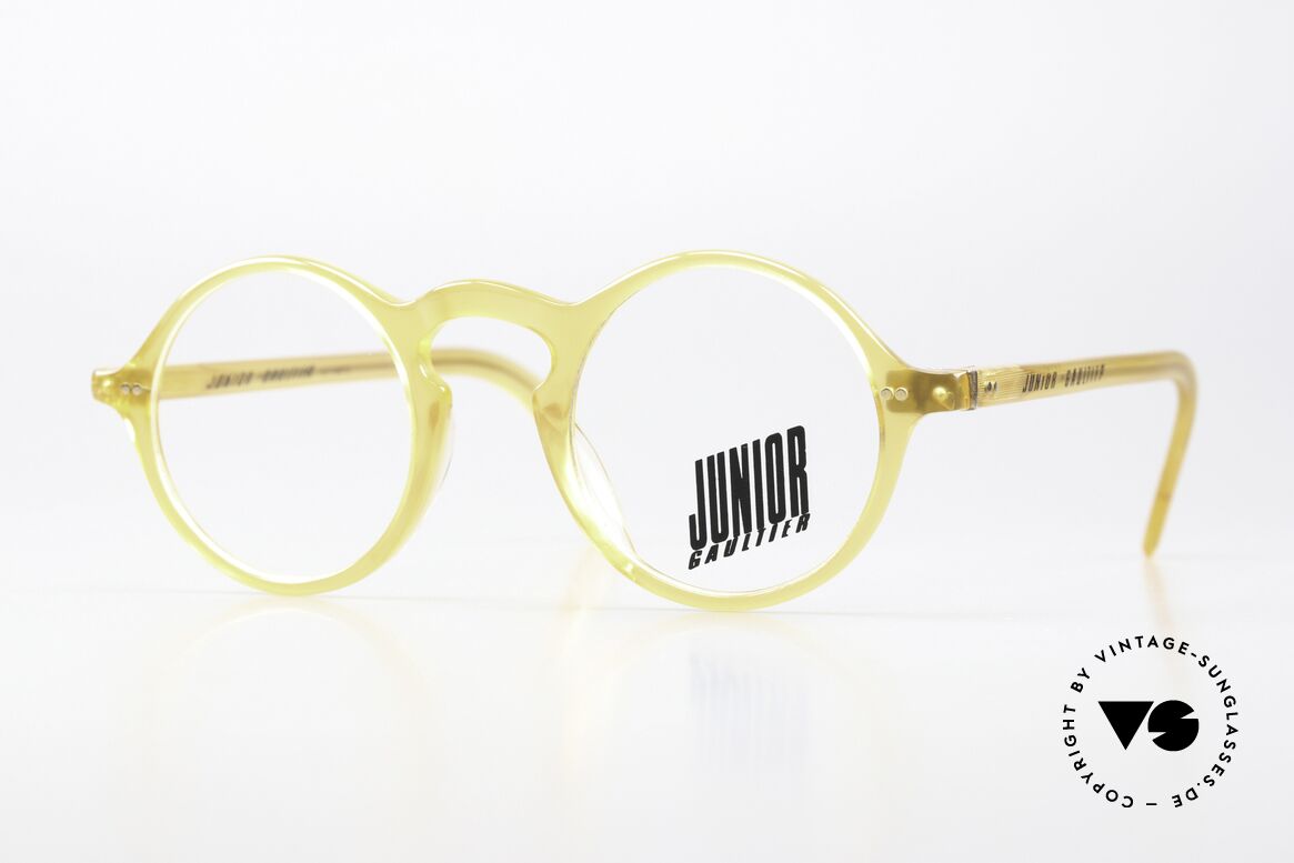 Jean Paul Gaultier 57-0072 Small Size Honey Yellow, Gaultier vintage frame 57-0072; small size 44x24, Made for Men and Women