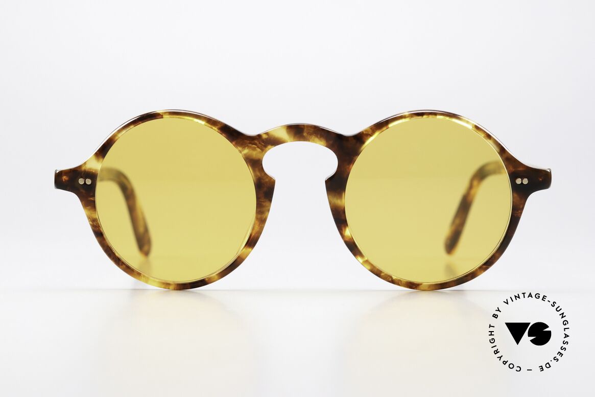 Jean Paul Gaultier 57-0072 Cult Designer Sunglasses, color code 1: tortoise with gold rivets & hinges, Made for Men and Women