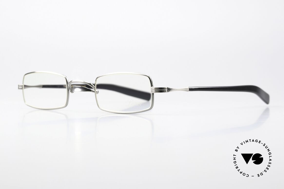 Lunor Swing A 37 Reading Specs Antique Silver, swing bridge: homage to the antique specs from 1900, Made for Men