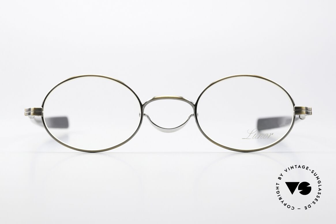 Lunor Swing A 33 Oval Customized Antique Bicolor, rare, old VINTAGE LUNOR glasses of the Swing "A" series, Made for Men and Women