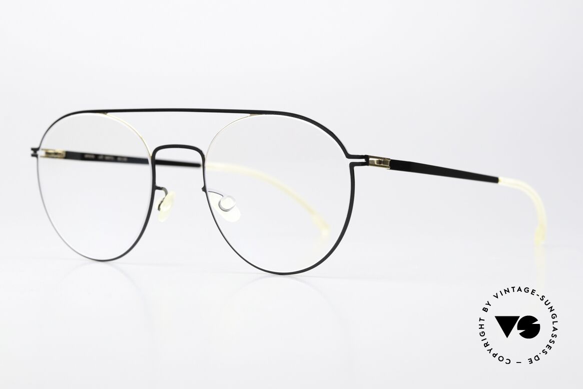 Mykita Minttu Unisex Specs Gold Jetblack, color code 167 = gold / jetblack (noble frame contrasts), Made for Men and Women