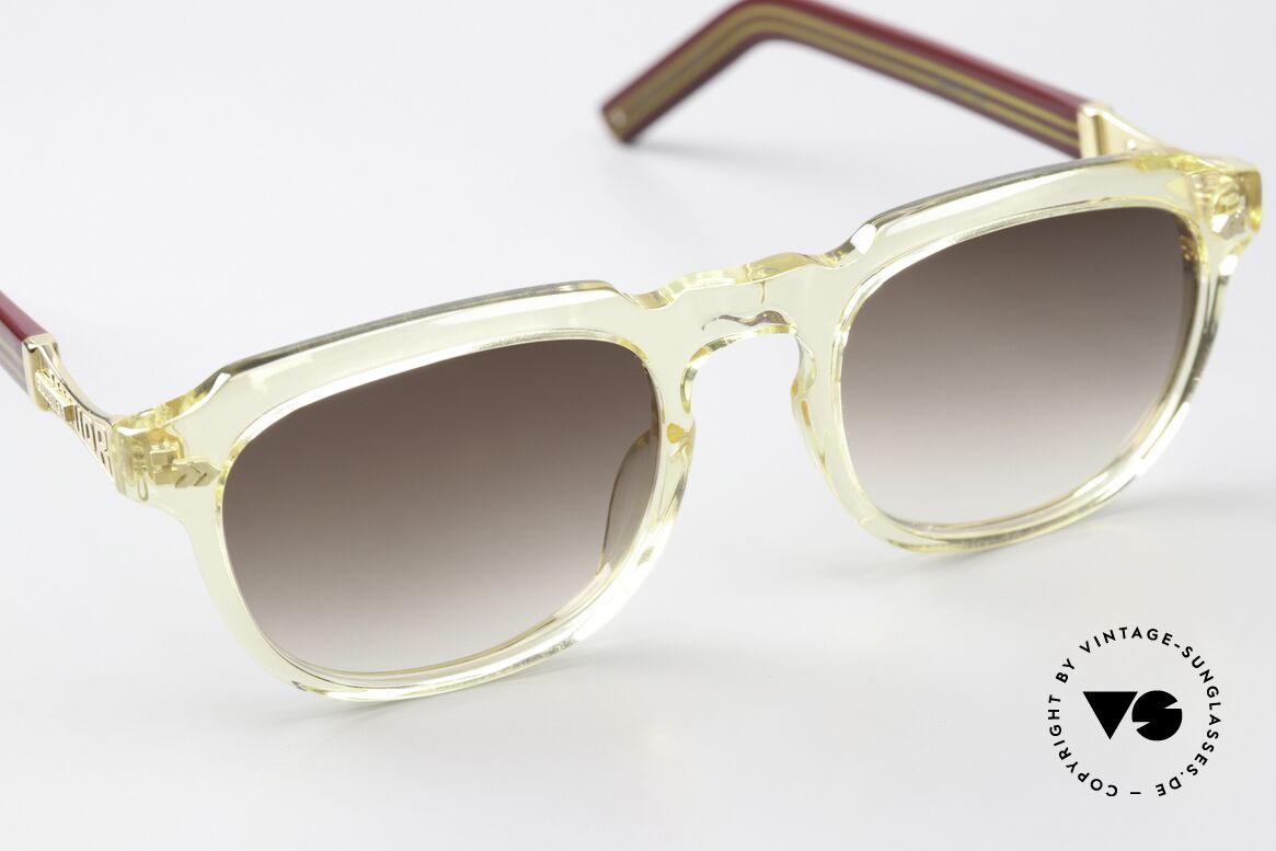 Jean Paul Gaultier 57-1071 Extravagant Designer Frame, a fashion statement; col. 2 (crystal, gold & wine red), Made for Men and Women