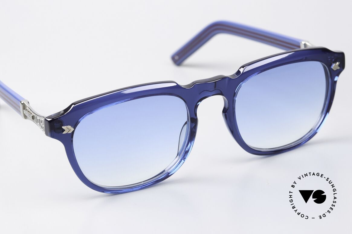 Jean Paul Gaultier 57-1071 Glasses With Fashion History, a fashion statement; col. 3 (blue, silver & wine red), Made for Men and Women