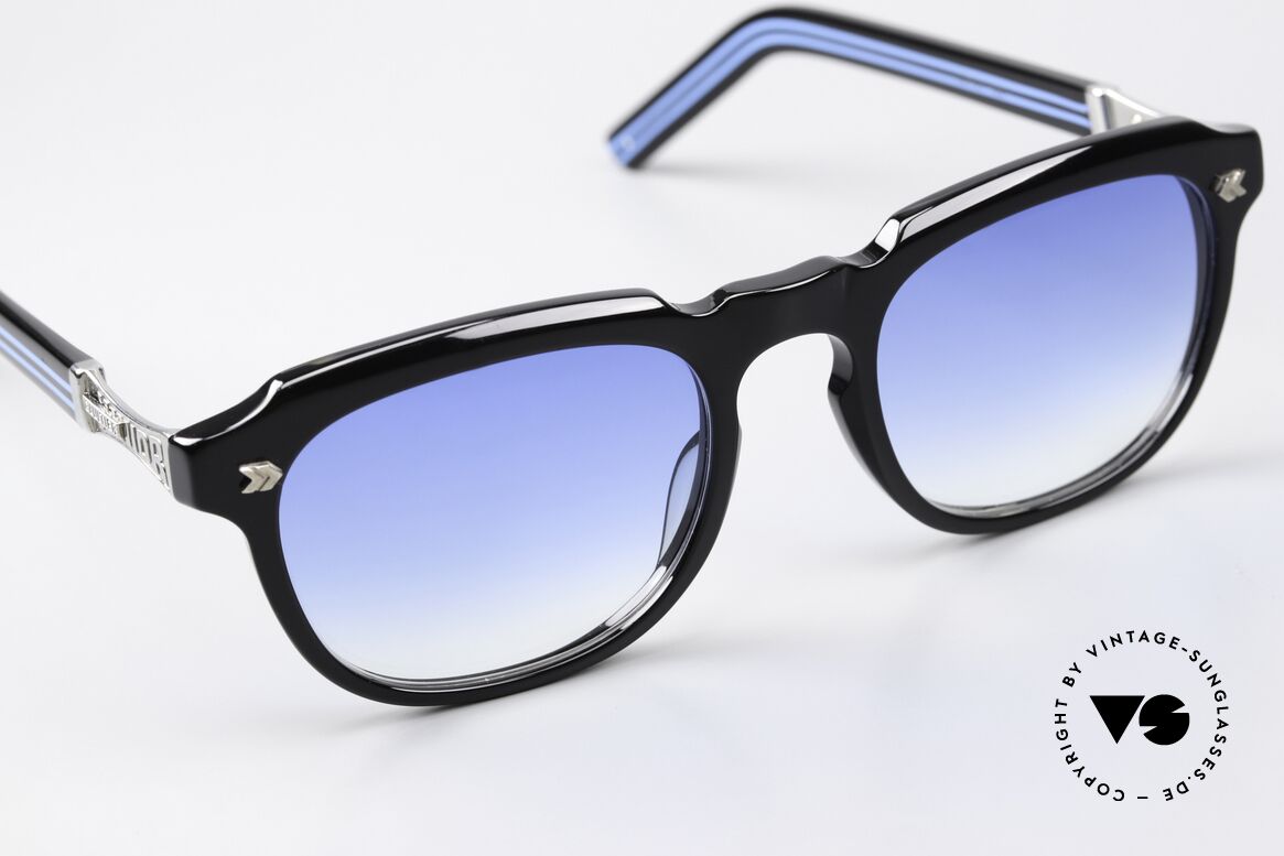 Jean Paul Gaultier 57-1071 True Vintage Designer Frame, a fashion statement; color 5 (black, silver & blue), Made for Men and Women