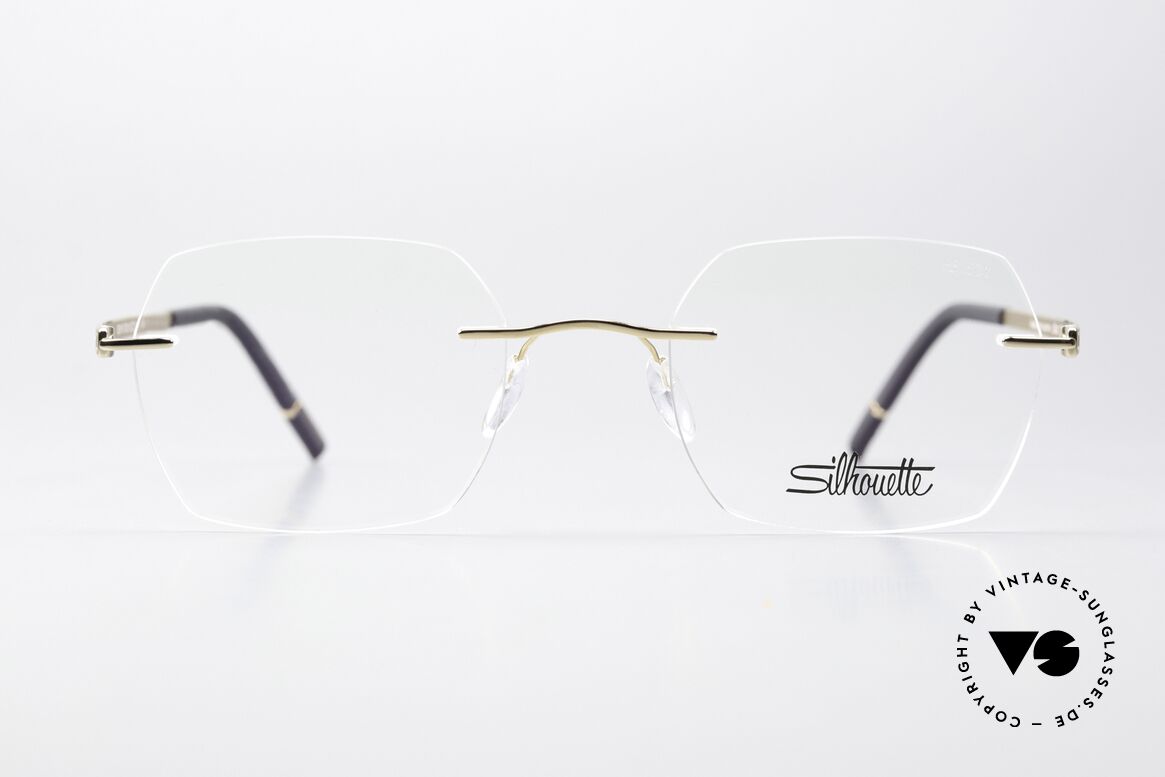 Silhouette 5529 Gold-Plated Titanium Frame, design based on the 1999 Minimal Titan Art icon, Made for Men and Women