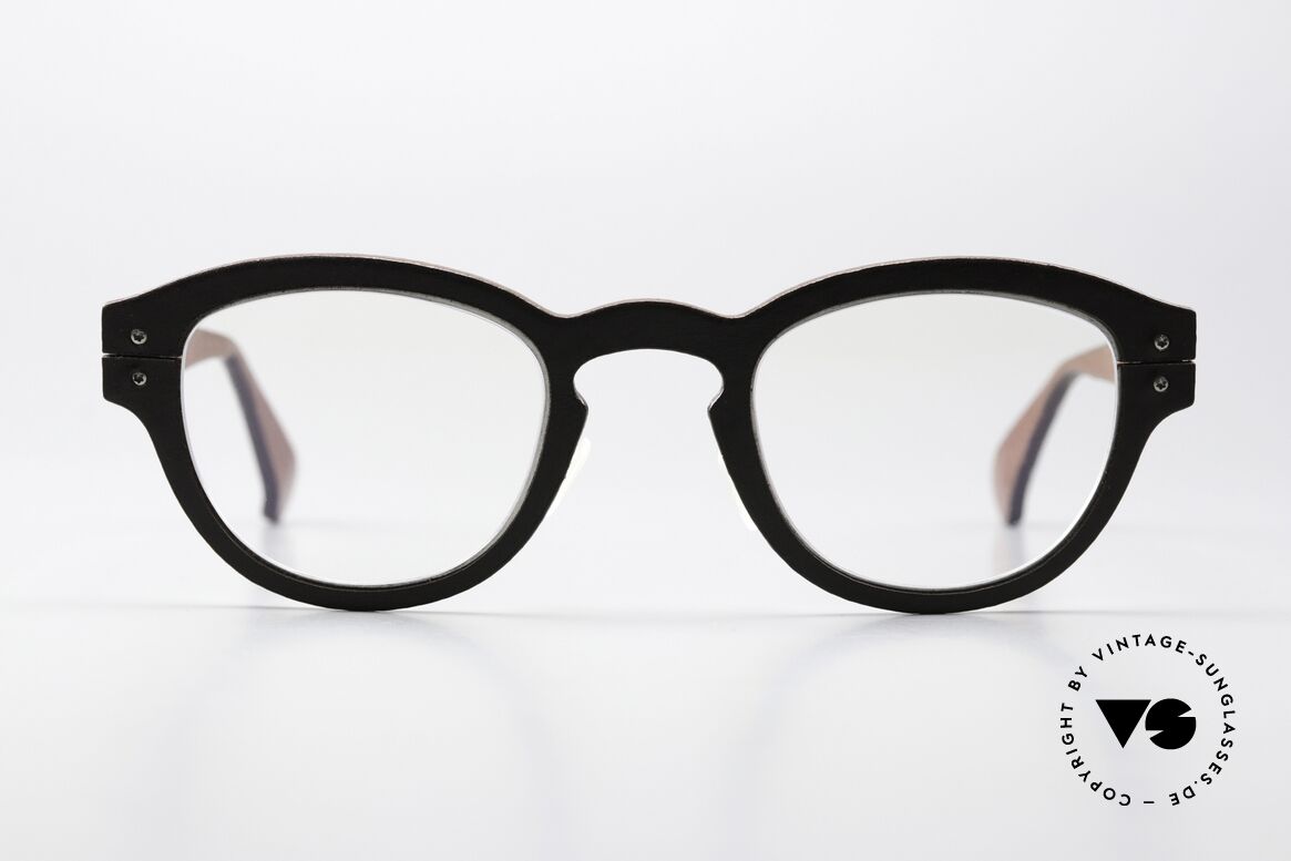Lucas de Stael Minotaure M02 Leather Frame Panto Unisex, LUCAS de STAËL, Minotaure M02, size 45/24, col. 02, Made for Men and Women