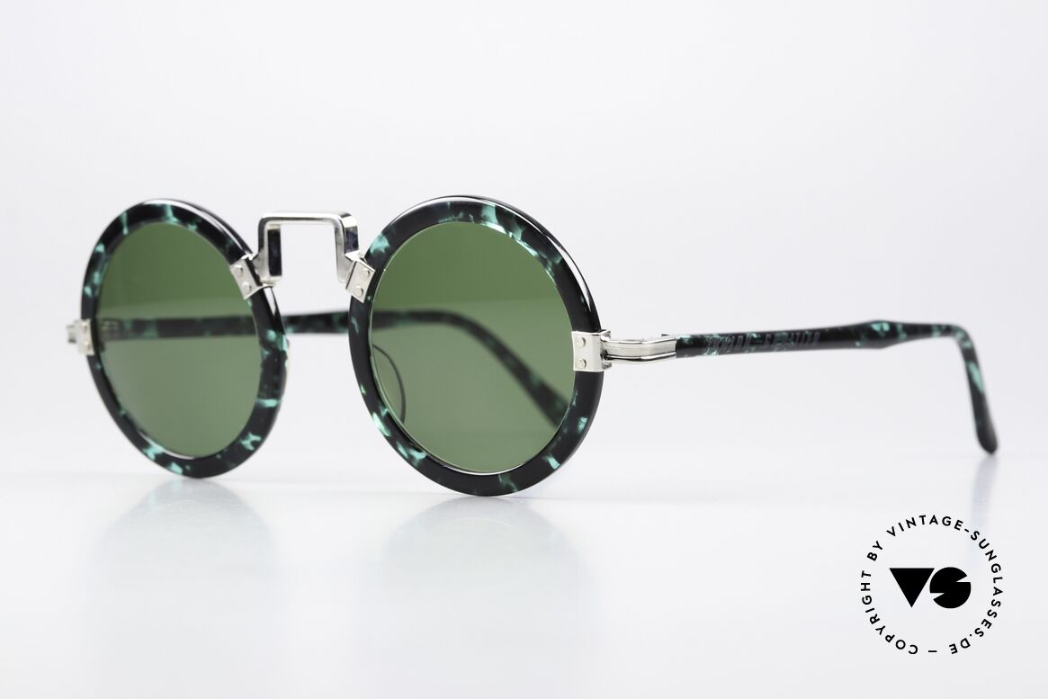 Jean Paul Gaultier 58-0275 90's Frame Emerald Marbled, launched in Japan in 1987 and in America in 1988, Made for Men and Women