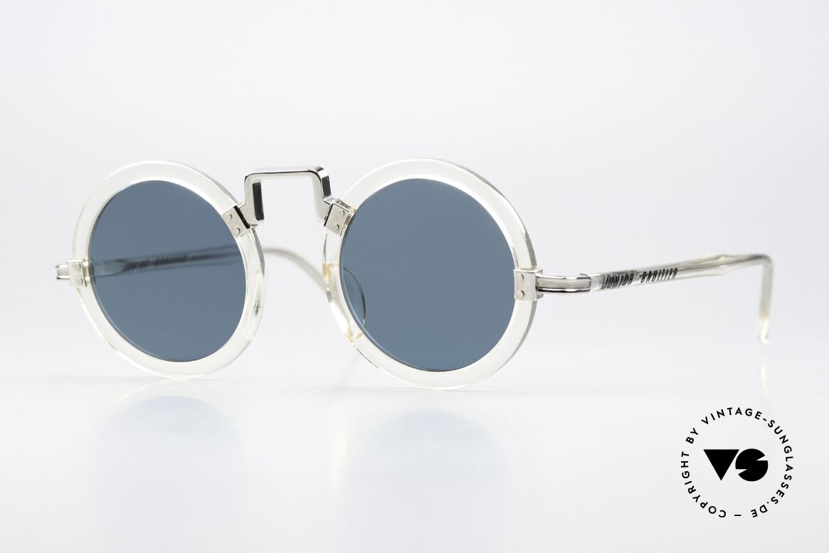 Jean Paul Gaultier 58-0275 Ahead of Its Time in Design, round vintage designer sunglasses by JP Gaultier, Made for Men and Women
