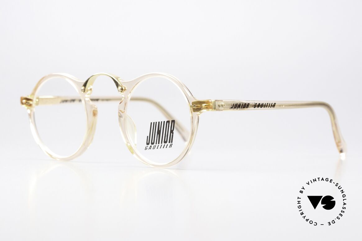 Jean Paul Gaultier 57-0271 Produced From 1987 To 1997, true designer specs in color 4 (crystal and gold), Made for Men and Women