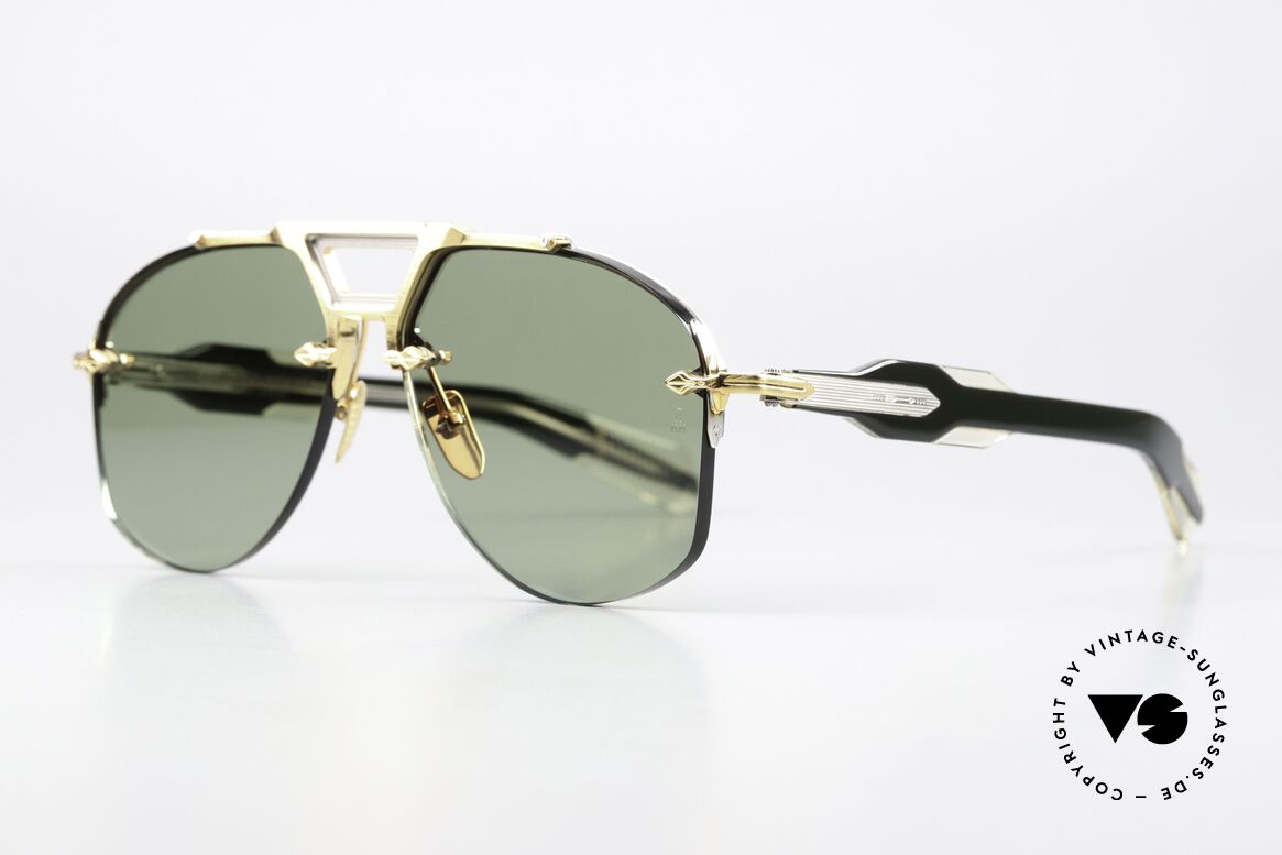 Jacques Marie Mage Alta Rimless Collector's Shades, Alta, Gold, Inui vintage green LIMITED, size 60/13, Made for Men