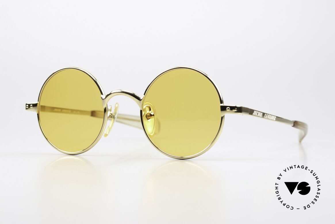 Jean Paul Gaultier 57-0173 Orange Lenses For Twilight, very rare vintage sunglasses by Jean Paul Gaultier, Made for Men and Women