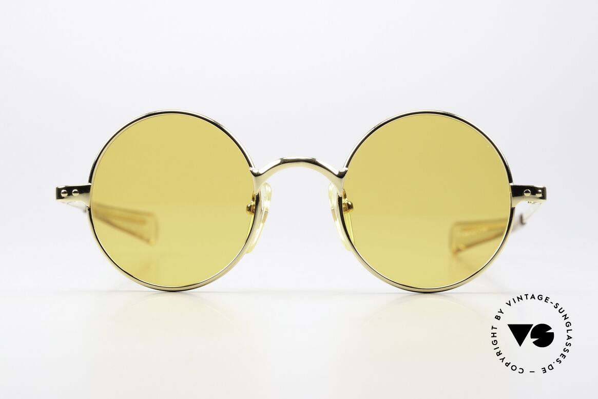 Jean Paul Gaultier 57-0173 Orange Lenses For Twilight, model 57-0173 in size 46/22, GP = GOLD PLATED, Made for Men and Women
