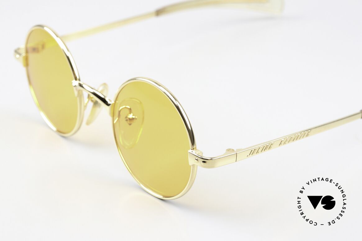 Jean Paul Gaultier 57-0173 Orange Lenses For Twilight, with fancy orange sun lenses (from dusk till dawn ;), Made for Men and Women