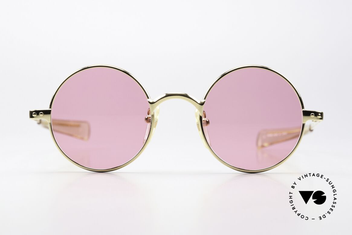 Jean Paul Gaultier 57-0173 See Through Rose-Colored ..., model 57-0173 in size 46/22, GP = GOLD PLATED, Made for Men and Women