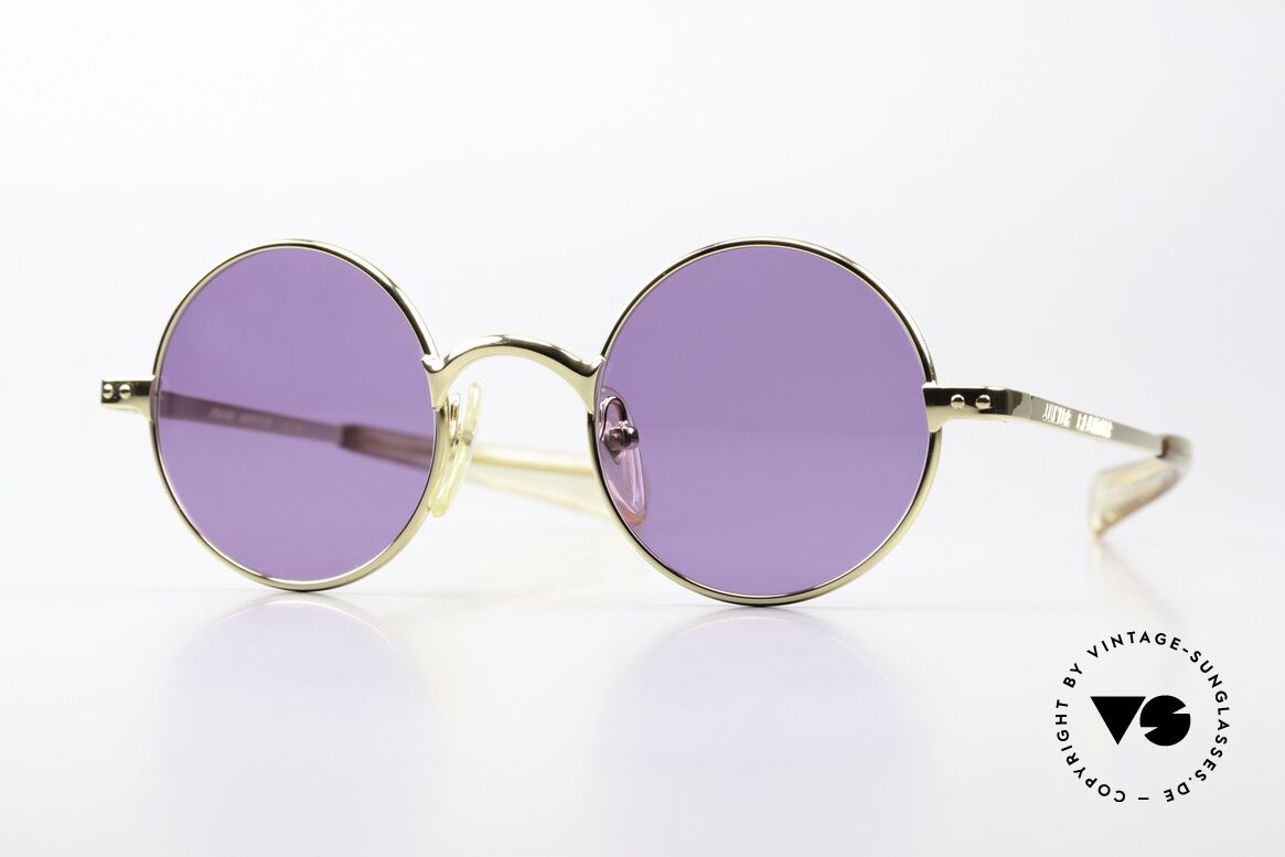 Jean Paul Gaultier 57-0173 Unique Purple Sun Lenses, very rare vintage sunglasses by Jean Paul Gaultier, Made for Men and Women